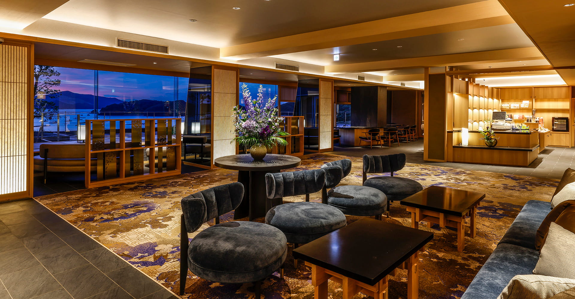 リニューアルロビーからの景観